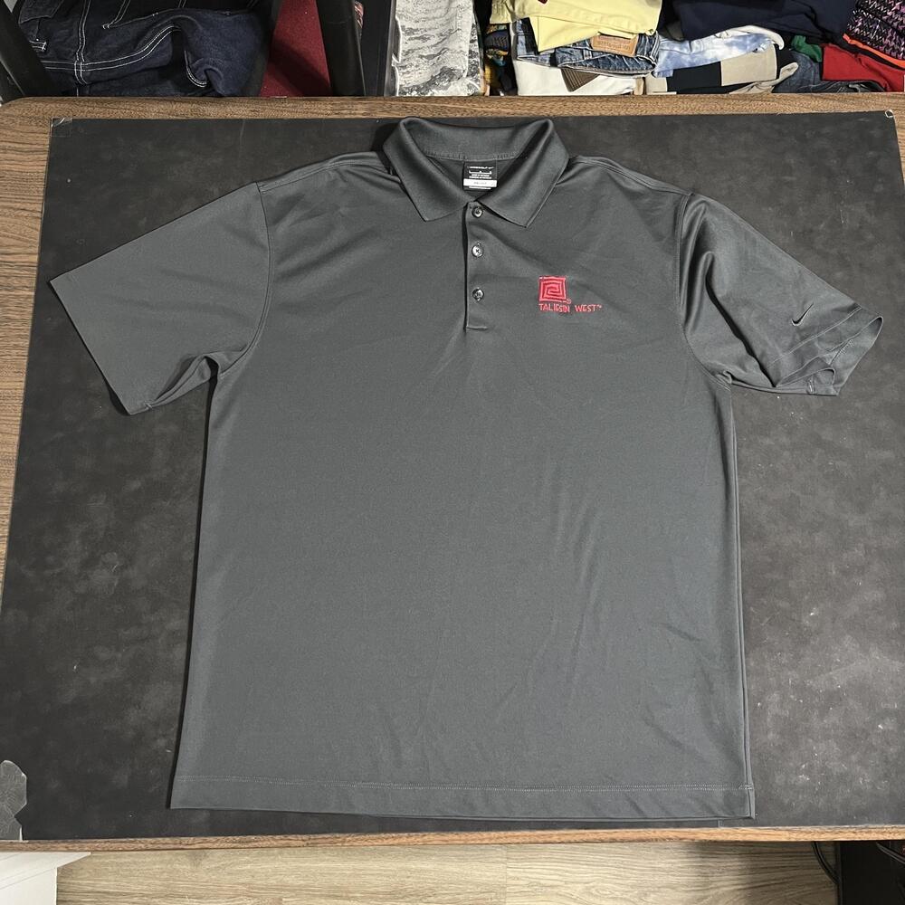 Nike Golf Polo Shirt Vintage Large Golf Taliesin West Frank Lloyd Wright 90s Art